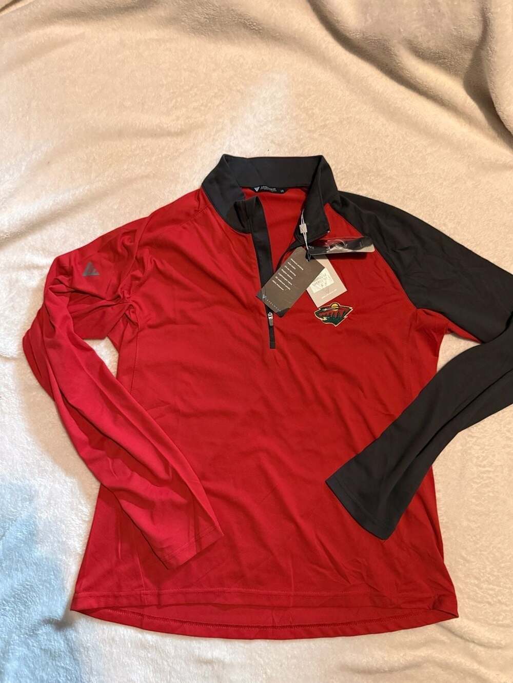 Levelwear Minnesota Wild Marquee 1/4 Zip Pullover Jacket